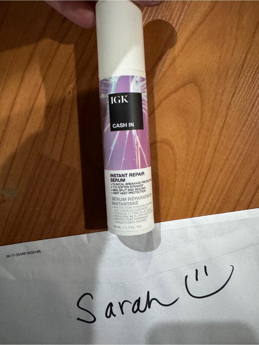 IGK Cash In Instant Repair Serum - Purple/White